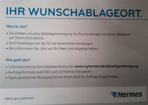 hermes versand ablageort vereinbaren|wunschablageort hermes.